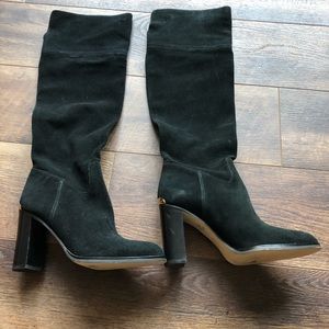 Michael Kors Knee High Black Suede Boots